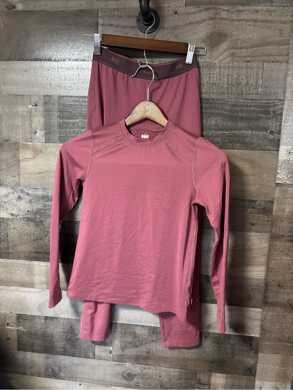 REI Co-op Kids' Base Layer Set in Mauve Medium (10-12)